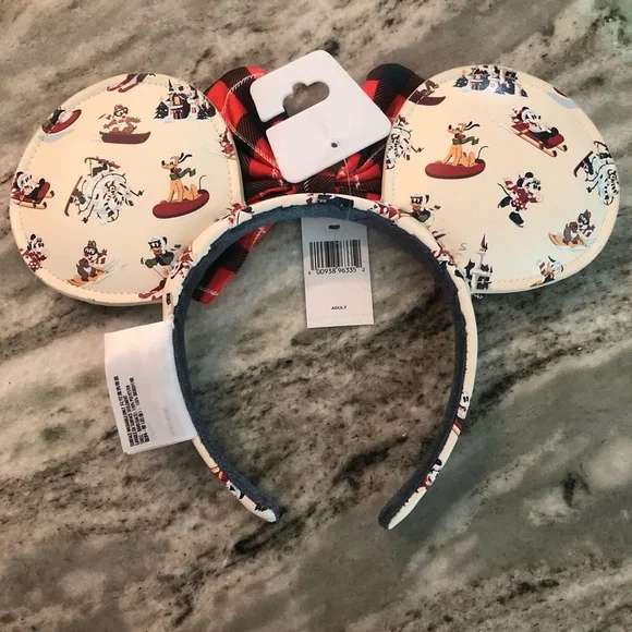 *NWT* Winter Minnie Mouse Ears Headband - Picture 2 of 3